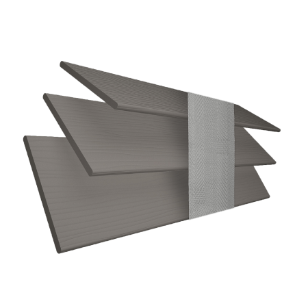 Orion Wood Grain Faux Wood with Lunar Tape Wood Venetian Blinds 3 Slats