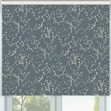 Osier Cool Blue Roller Blinds Frame