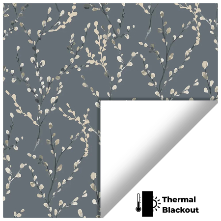 Osier Cool Blue Roller Blinds Scan