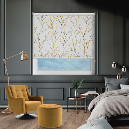 Osier Mustard Roller Blinds