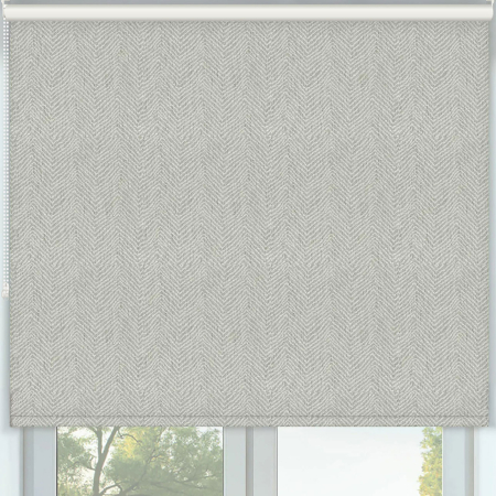 Pinstripe Stone Roller Blinds Frame