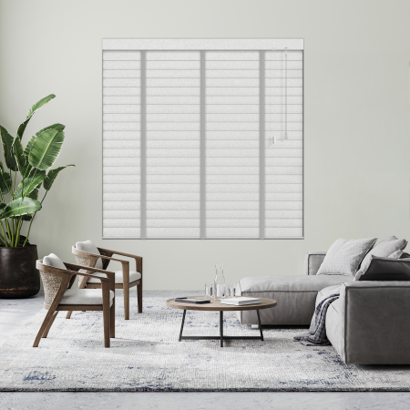 Platinum Beam with Lunar Tape Venetian Blinds