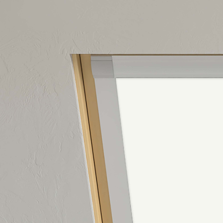Pure White (BLACKOUT) Dakea Roof Window Blinds Detail