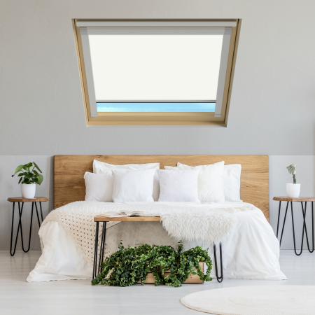 Pure White (BLACKOUT) Keylite Roof Window Blinds