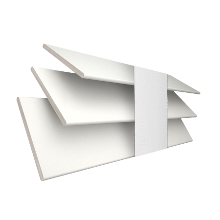 Pure White with Cotton Tape Wood Venetian Blinds 3 Slats