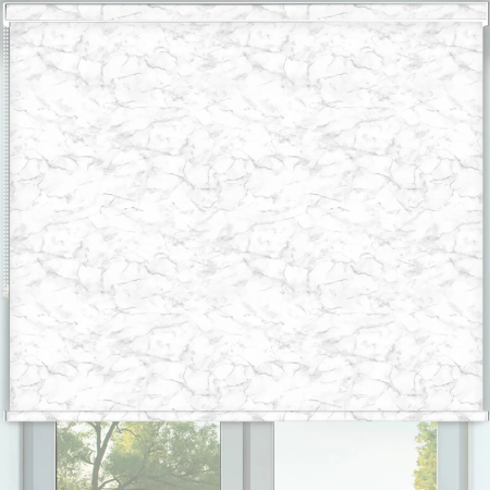Quartz Silver Pelmet Roller Blinds Frame