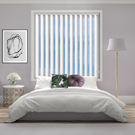 Rae Snowdust Vertical Blinds Open
