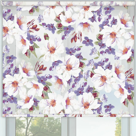 Renoir Flower Cordless Roller Blinds Frame