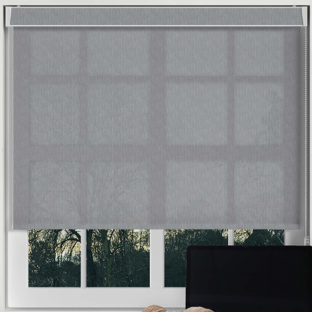 Ribbon Solar Pewter No Drill Blinds Frame