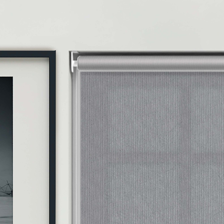 Ribbon Solar Pewter Roller Blinds Product Detail