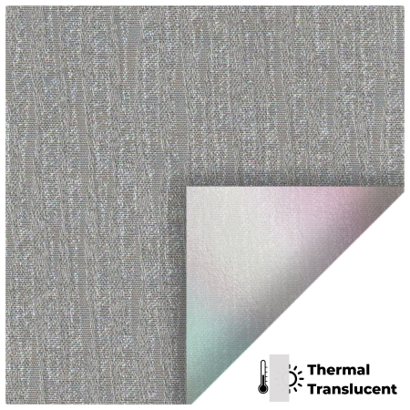 Ribbon Solar Pewter Vertical Blinds Hardware