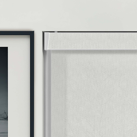 Ribbon Solar White Pelmet Roller Blinds Product Detail