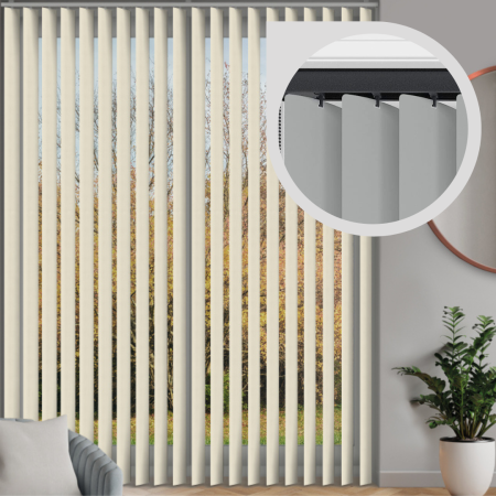 Headrail Only (Rigid PVC) Vertical Blinds