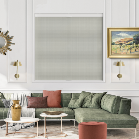 Sable Olive Green Cordless Top Down Bottom Up Honeycomb Pleated Blind Open