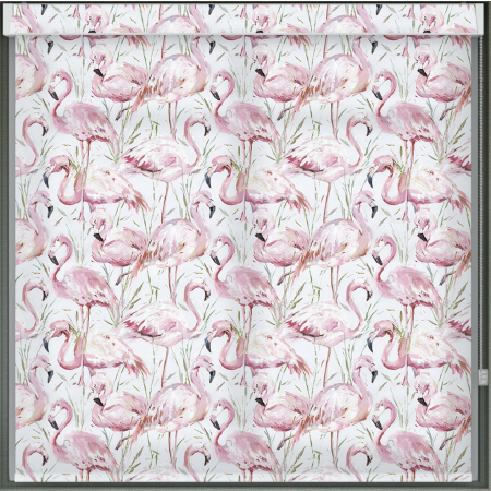 Serena Pink Pelmet Roller Blind Cropped Image
