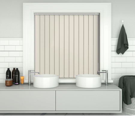 Shower Safe Beige Replacement Vertical Blind Slats