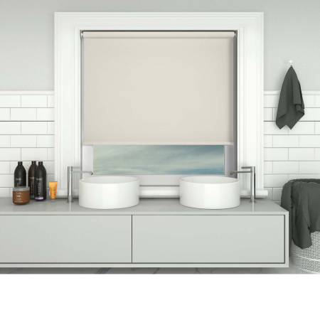 Shower Safe Beige Cordless Roller Blinds