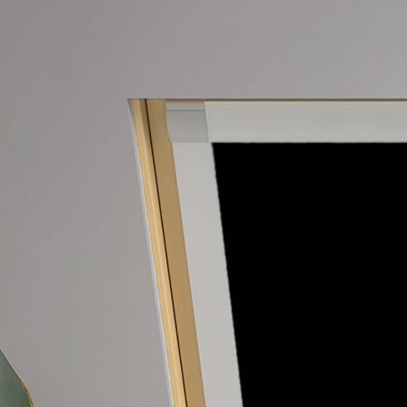 Shower Safe Black (BLACKOUT) Duratech Roof Window Blinds Detail