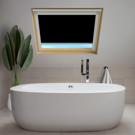 Shower Safe Black (BLACKOUT) Keylite Roof Window Blinds