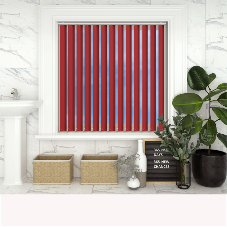 Shower Safe Flame Replacement Vertical Blind Slats Open