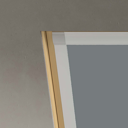 Shower Safe Grey (BLACKOUT) Fakro Roof Window Blinds Detail