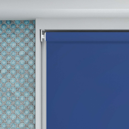Shower Safe Imperial Blue Roller Blinds Product Detail