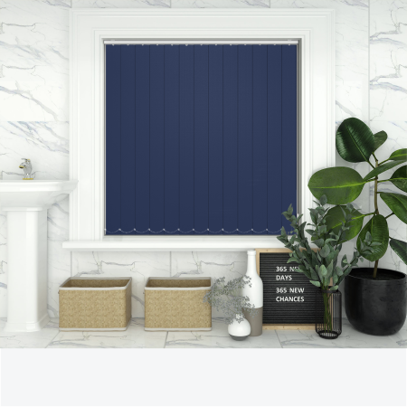 Shower Safe Navy Replacement Vertical Blind Slats