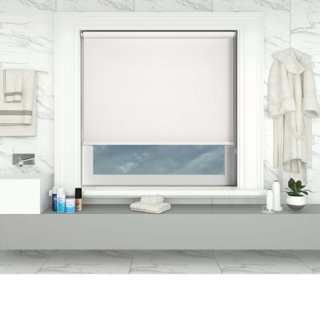Shower Safe White Roller Blinds