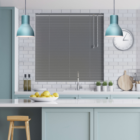 Silver Shimmer Venetian Blinds