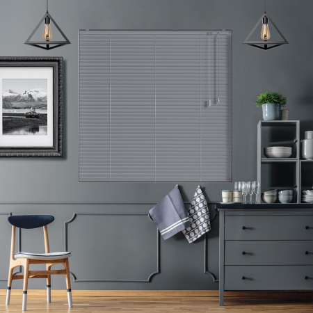 Silver Stripe Venetian Blinds