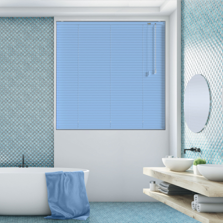 Sky Blue Venetian Blinds