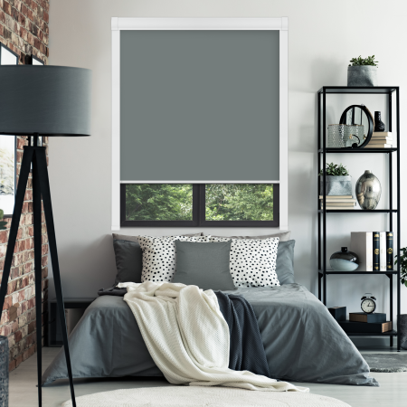 Smoldering Charcoal Bloc Blinds Cassette Blinds Edge Fit
