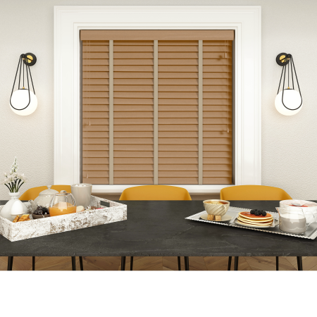 Soho with Canvas Tape Wood Venetian Blinds