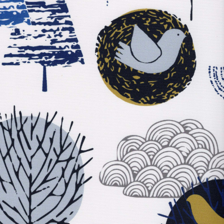 Songbird Navy Cordless Roller Blinds Scan