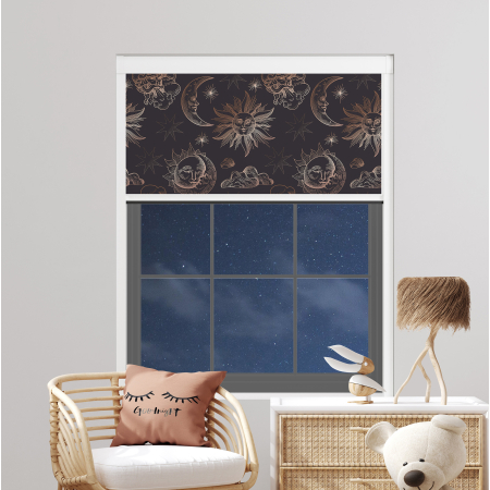 Starlit Horizon Electric BlocOut Cassette Blinds Inside Fit