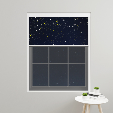 Starry Night Electric BlocOut Cassette Blinds Inside Fit