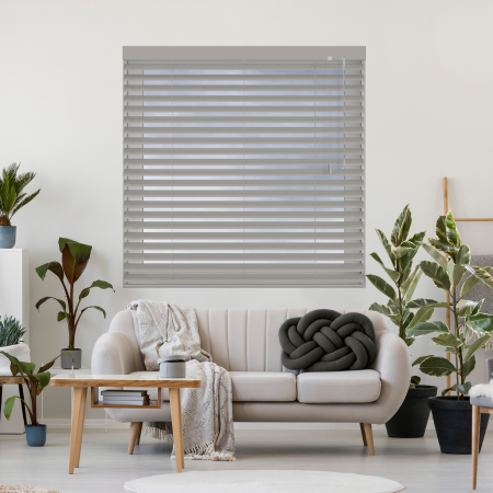 Steel Storm Venetian Blinds Open