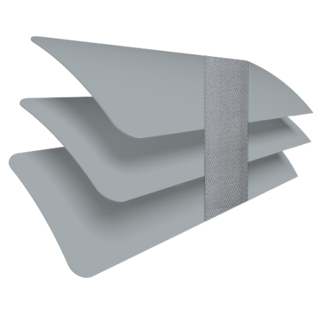 Storm Cloud with Hype Tape Venetian Blinds Slats