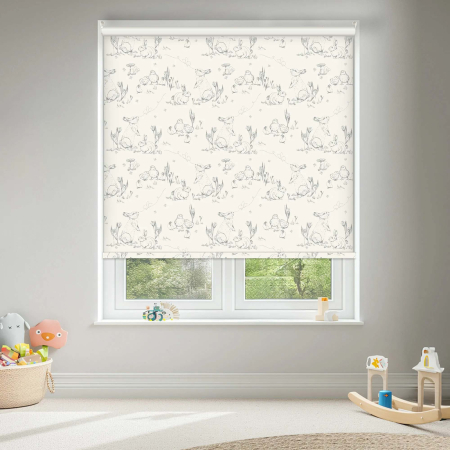 Tiny Tails Cream Cordless Roller Blinds