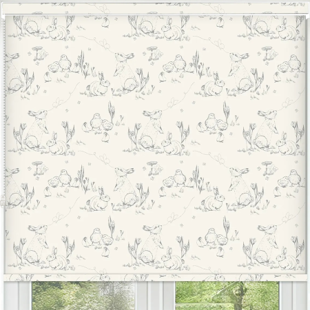 Tiny Tails Cream Pelmet Roller Blinds Frame