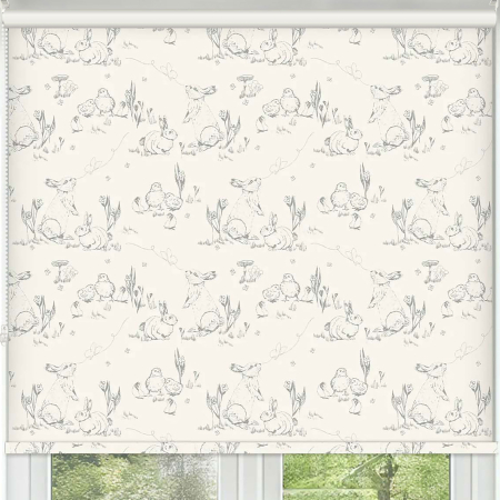 Tiny Tails Cream Roller Blinds Frame