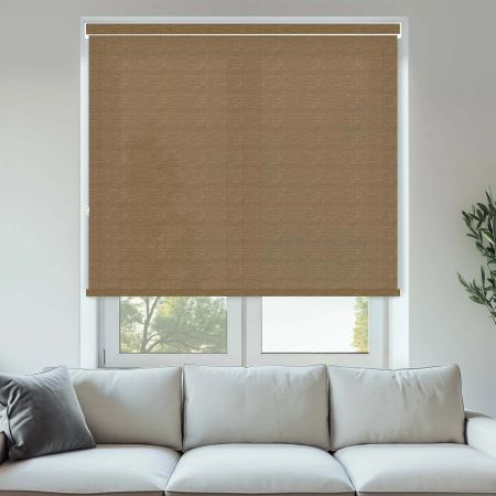 Tobago Chestnut No Drill Roller Blinds