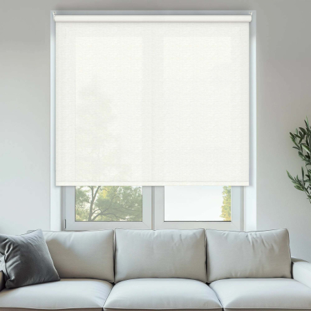 Tobago White Cordless Roller Blinds
