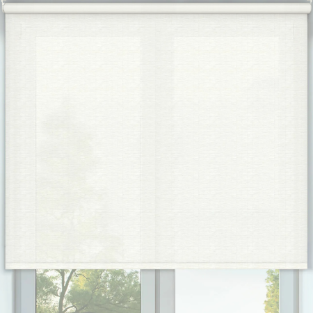 Tobago White Cordless Roller Blinds Frame
