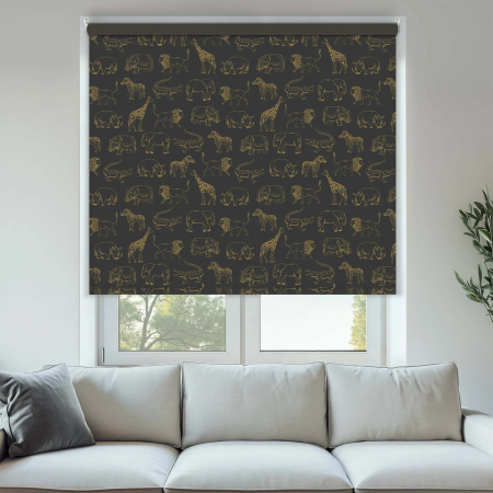 Twilight Trail Gold Cordless Roller Blinds