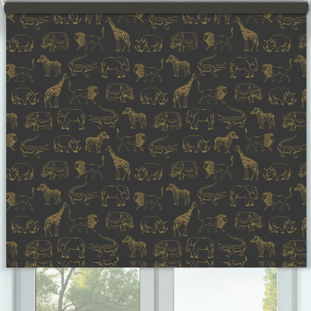 Twilight Trail Gold Cordless Roller Blinds Frame