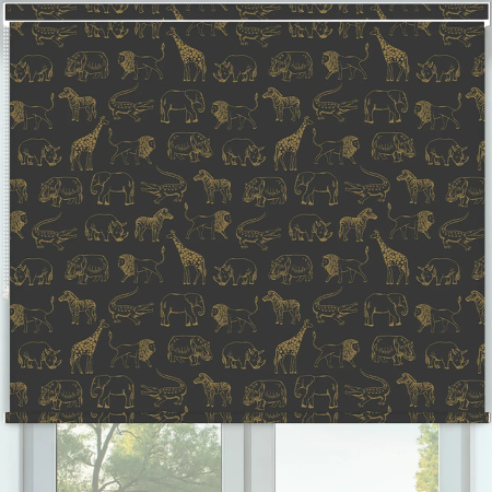 Twilight Trail Gold No Drill Roller Blinds Frame