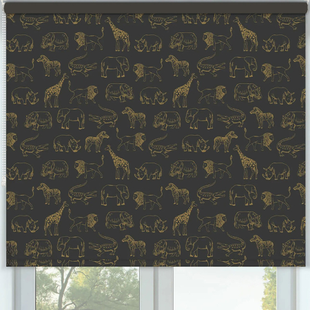 Twilight Trail Gold Roller Blinds Frame