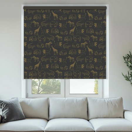 Twilight Trail Gold Roller Blinds