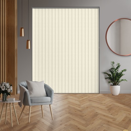 Varo Cream Rigid PVC Vertical Blinds